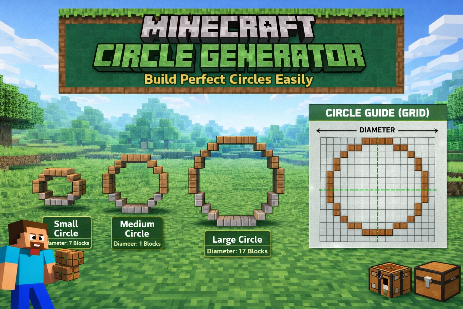 How to Make a Circle in Minecraft - Step by Step Guide